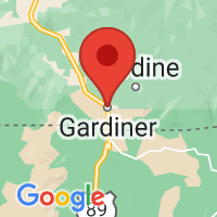 Map of Gardiner, MT US